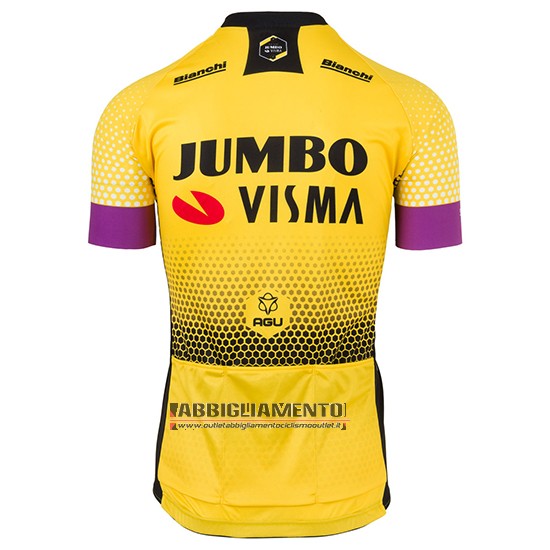 Abbigliamento Jumbo Visma 2019 Manica Corta e Pantaloncino Con Bretelle Giallo Nero - Clicca l'immagine per chiudere